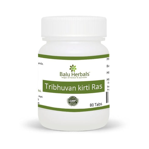 Balu Herbals Tribhuvan Kirti Ras Tablet 80 tabs